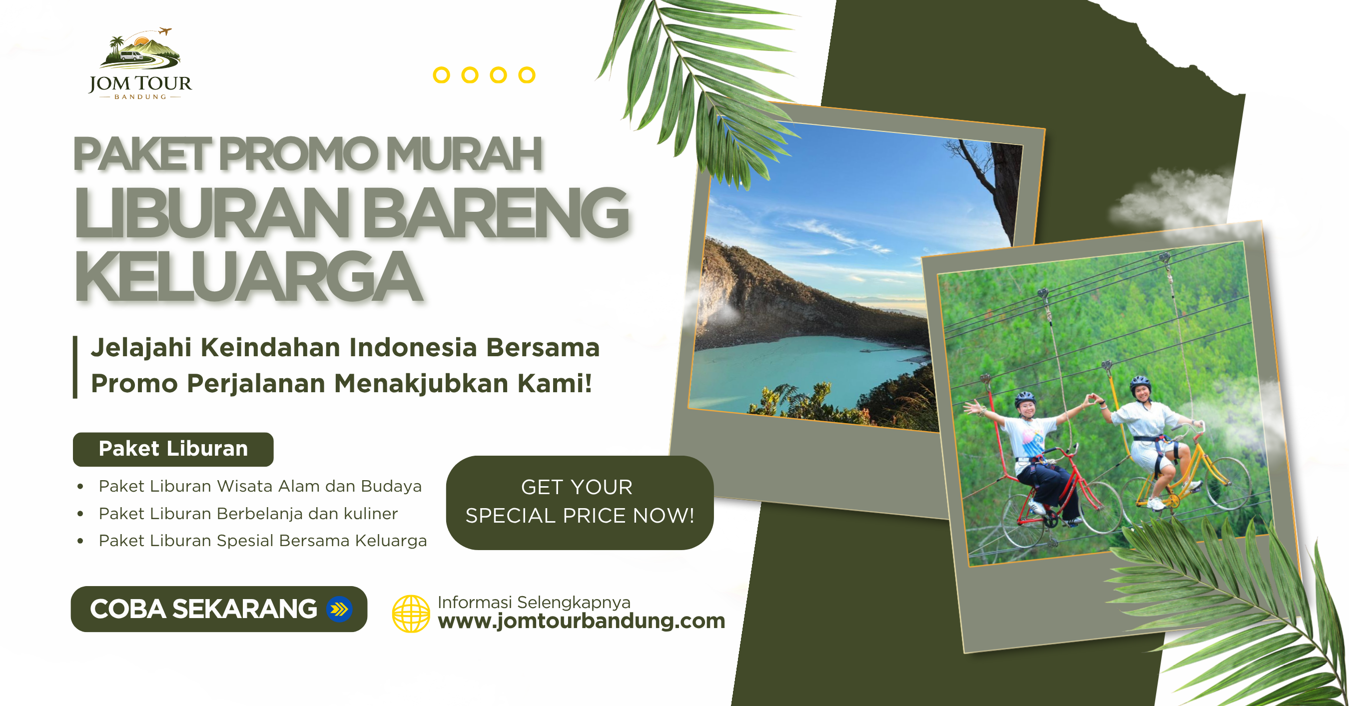 Promo Paket Wisata Bandung 3 Hari 2 Malam Murah - Jom Tour
