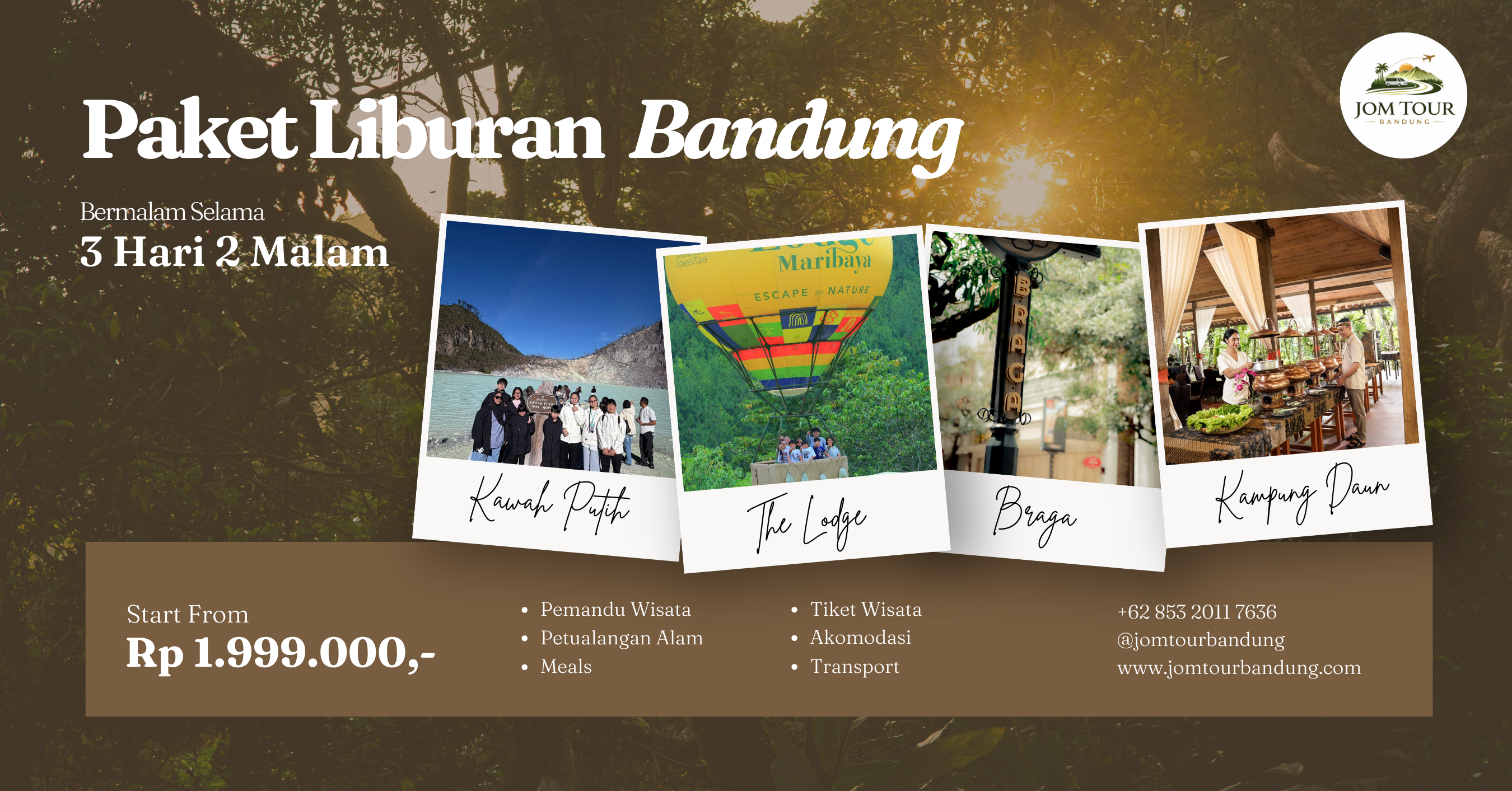 Diskon Paket Liburan Bandung dan Pakej Percutian - Jom Tour